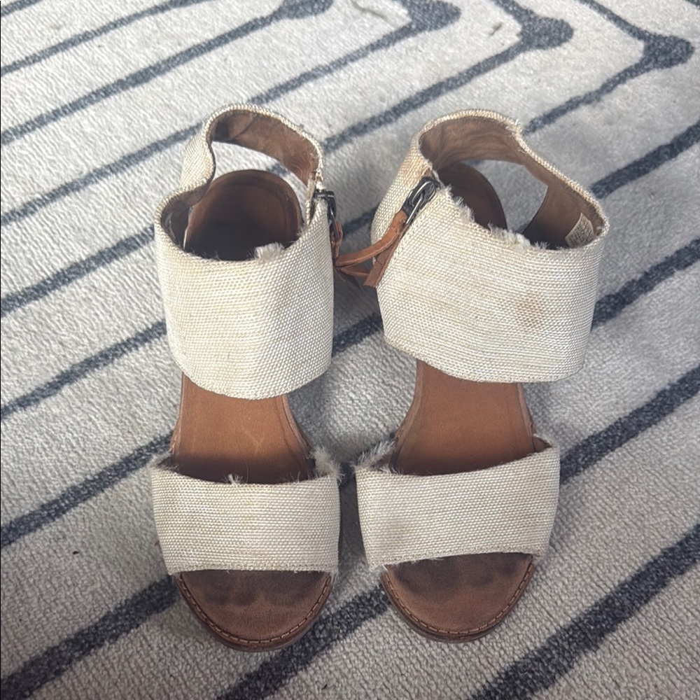 Toms Cream Sandals for Women